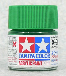 TAMIYA 壓克力系水性漆 10ml 亮光草綠色 X-